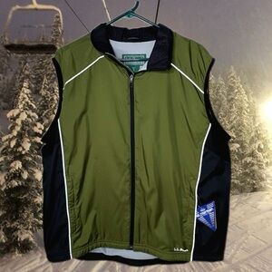L.L. Bean Men's Olive and Black Outdoor Vest